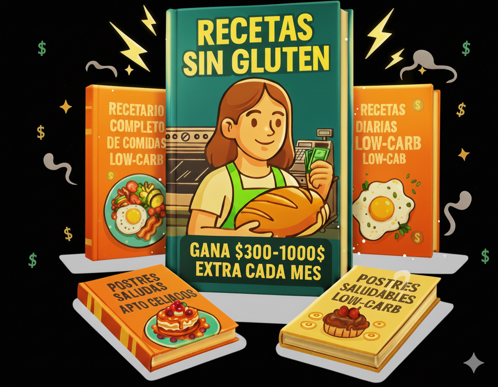RECETARIO SIN GLUTEN + 3 BONUS DE REGALO